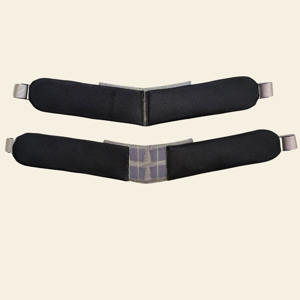 Resolute 50-55 anatomically angled and expandable hipbelt for women's hips.